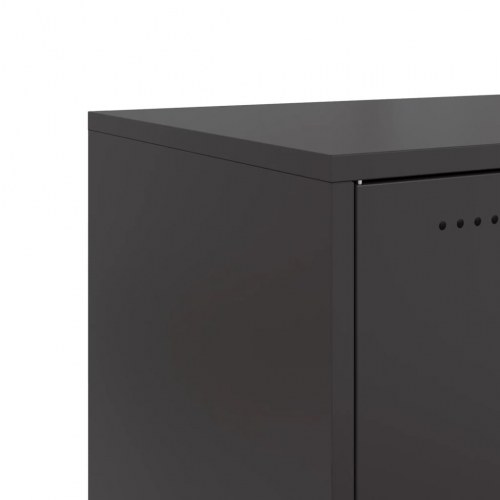 Tv-bord 68x39x43,5 cm stål sort