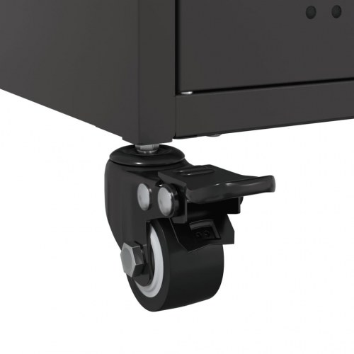 Tv-bord 68x39x43,5 cm stål sort