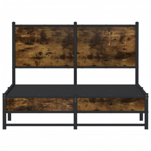 Sengeramme uden madras 120 x 190 cm - røget egetræsfarve