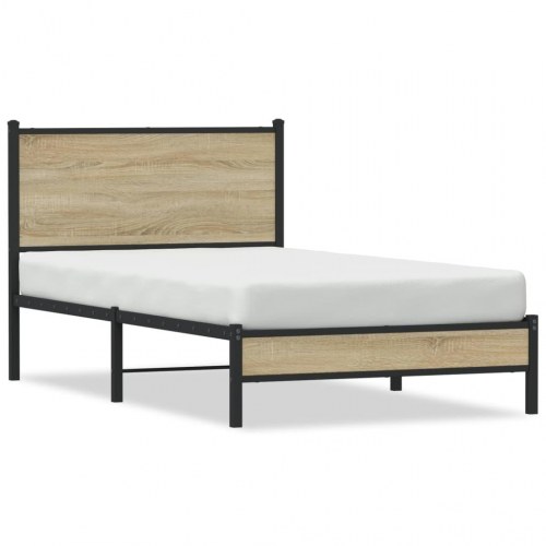 Sengeramme 100 x 190 cm i metal - sonoma-eg