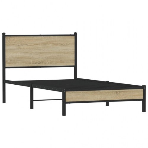 Sengeramme 100 x 190 cm i metal - sonoma-eg