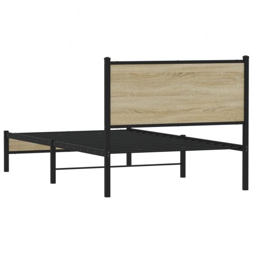 Sengeramme 100 x 190 cm i metal - sonoma-eg