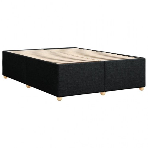 Sengeramme med lameller uden madras 140 x 190 cm - sort