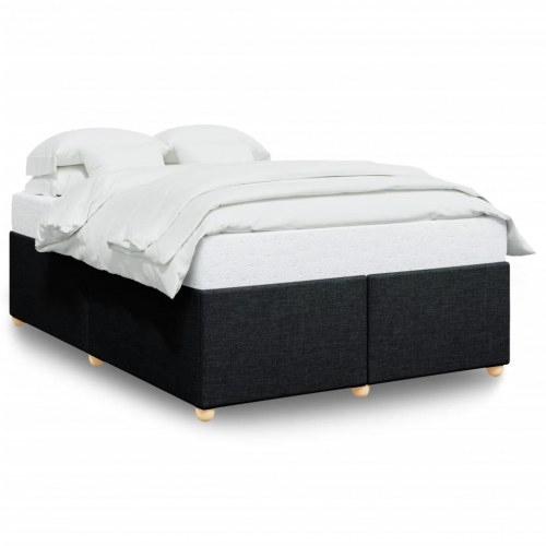Sengeramme 140 x 200 cm i stof - sort