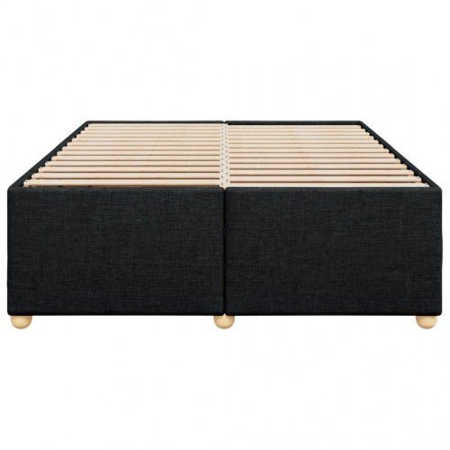 Sengeramme 140 x 200 cm i stof - sort