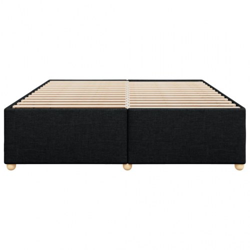 Sengeramme 200 x 200 cm uden madras - sort stof