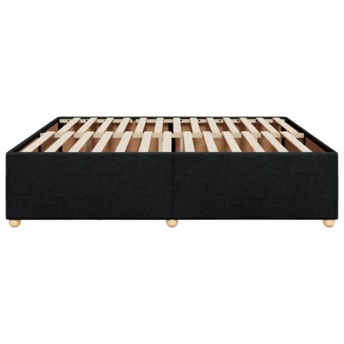Sengeramme 200 x 200 cm uden madras - sort stof