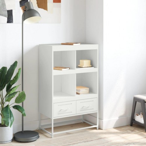 Skab i koldvalset stål - hvid, 68 x 39 x 111,5 cm