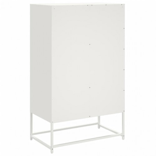 Skab i koldvalset stål - hvid, 68 x 39 x 111,5 cm
