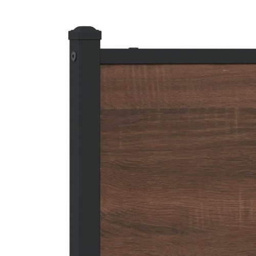 Sengeramme 107 x 203 cm uden madras - brun egetræ
