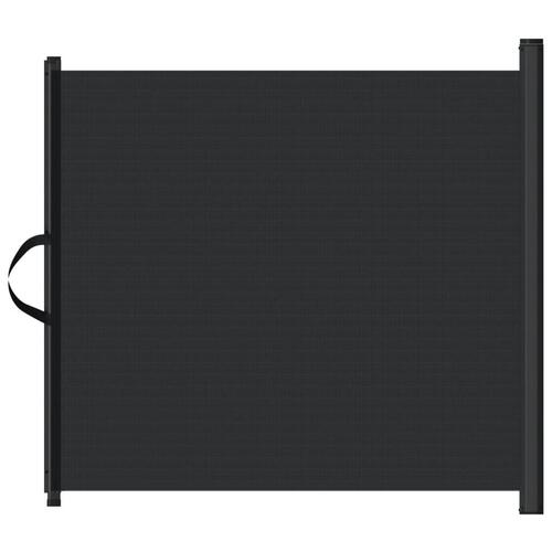 Udtrækkelig låge til kæledyr 102,5x125 cm sort