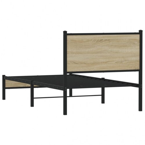 Sengeramme uden madras 80 x 200 cm i metal - sonoma-eg