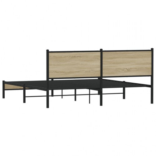 Sengeramme 160 x 200 cm i metal - sonoma-eg