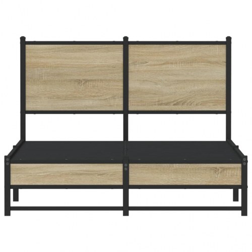 Sengeramme 120 x 200 cm i metal - sonoma-eg
