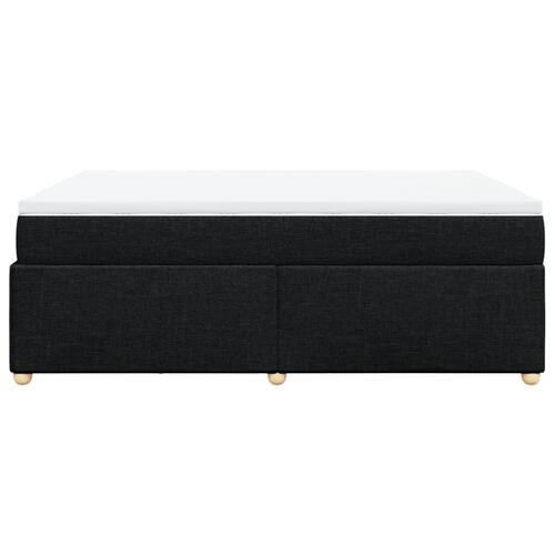 Kontinentalseng med madras 160x200 cm stof sort