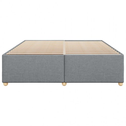 Sengeramme uden madras 200 x 200 cm stof - lysegrå