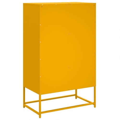 Højskab i stål 68 x 39 x 111,5 cm - sennepsgul
