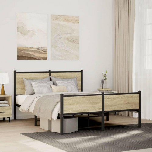 Sengeramme uden madras 137 x 190 cm - sonoma-eg