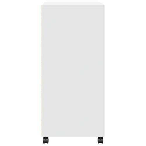 Rullebord 55x40x91 cm konstrueret træ hvid