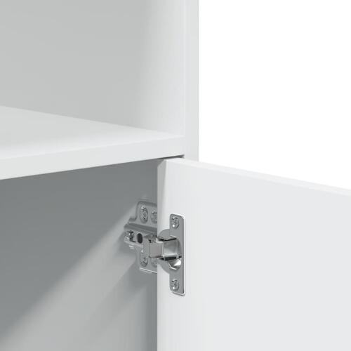 Rullebord 55x40x91 cm konstrueret træ hvid