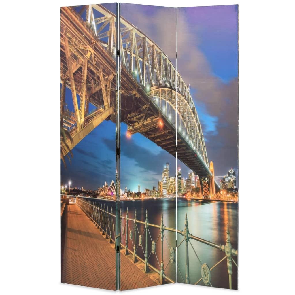 Foldbar rumdeler 120 x 170 cm Sydney Harbour Bridge