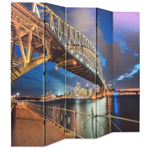 Foldbar rumdeler 200 x 170 cm Sydney Harbour Bridge