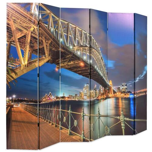 Foldbar rumdeler 228 x 170 cm Sydney Harbour Bridge