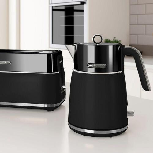 Kedel Morphy Richards Signature Sort Sølvfarvet 2200 W 1,5 L
