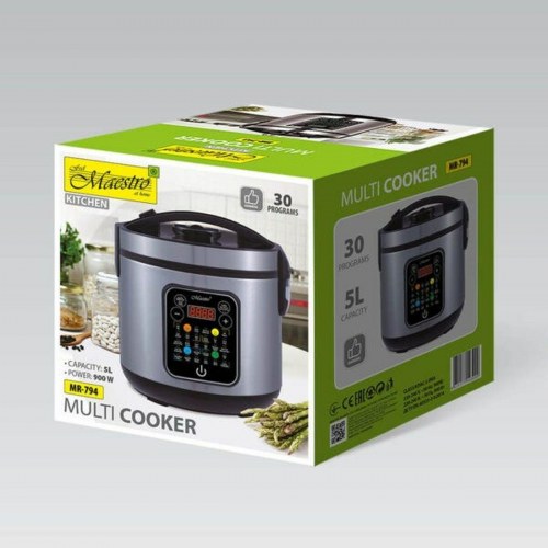 Feel Maestro MR-794 multicooker - sort, 900 W, 5 l