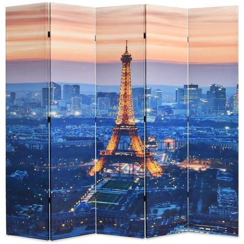 Foldbar rumdeler 200 x 170 cm Paris by Night