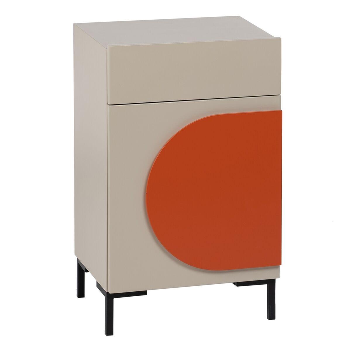 Natbord Necto Orange Taupe Jern Træ Mdf 40 X 31 2 X 66 2 Cm