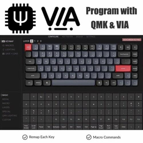 Tastatur Keychron Sort