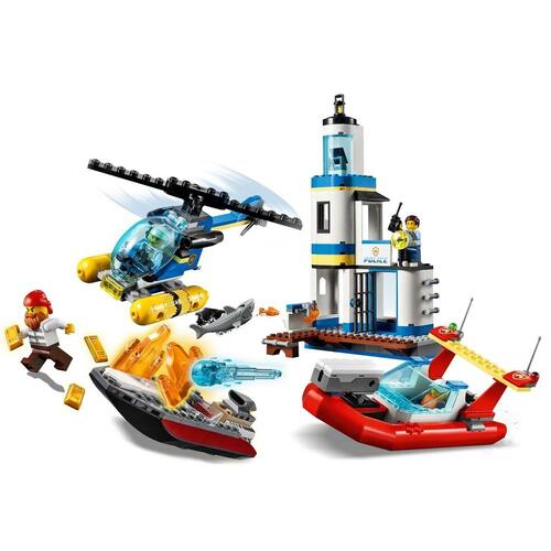 Konstruktionsspil Lego ACTUACION DE LA POLICIA COSTERA Y LOS BOMBEROS