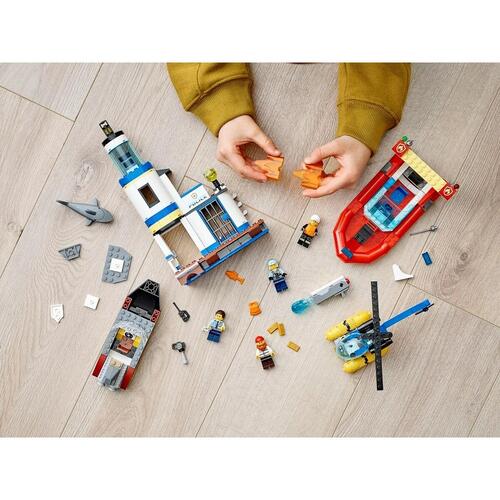 Konstruktionsspil Lego ACTUACION DE LA POLICIA COSTERA Y LOS BOMBEROS