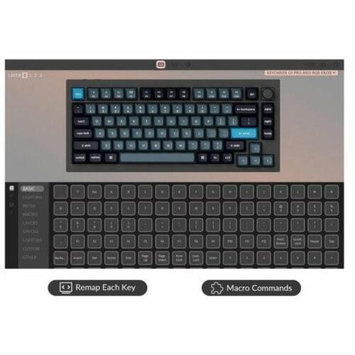 Tastatur Keychron Q1 Pro QMK/VIA Sort