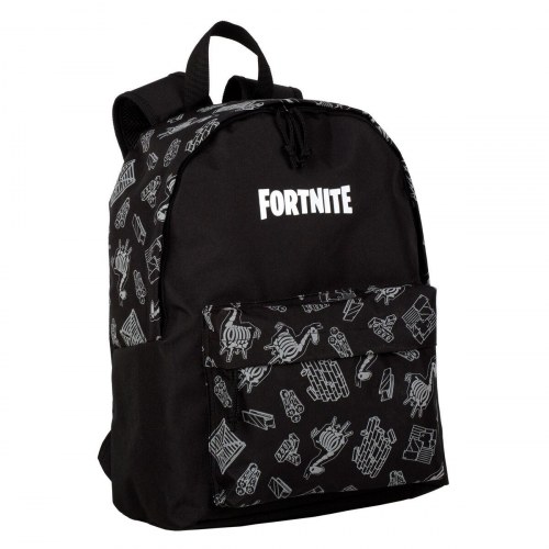Rygsæk Fortnite - Dark Black, sort 41 × 31 × 13,5 cm, reflekterende