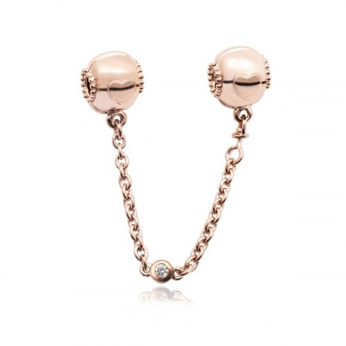 Pandora sikkerhedskæde 787636CZ-05 - perle-charms til armbånd