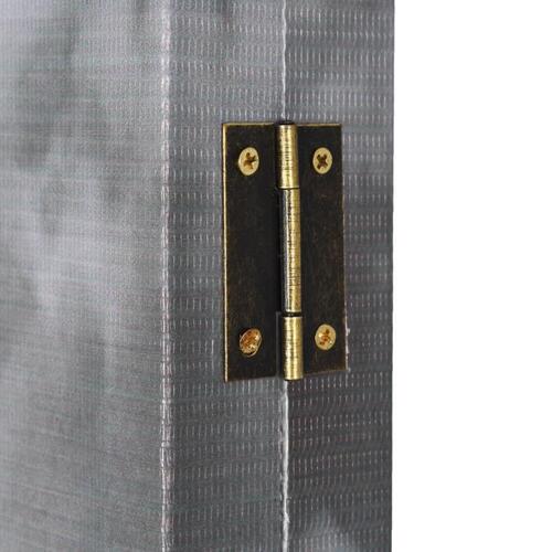 Foldbar rumdeler 228 x 170 cm London bus sort og hvid