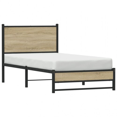 Sengeramme 75 x 190 cm i metal - sonoma-eg