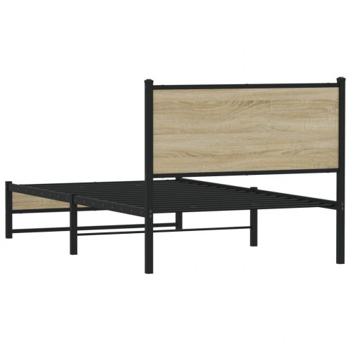 Sengeramme uden madras 100 x 190 cm i metal - sonoma-eg
