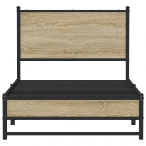 Sengeramme 90x190 cm i metal - sonoma-eg