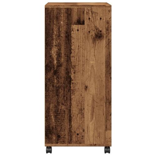 Rullebord 55x40x91 cm konstrueret træ gammelt trælook