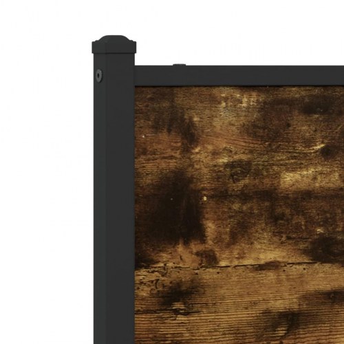 Sengeramme 120 x 200 cm i metal - røget egetræsfarve