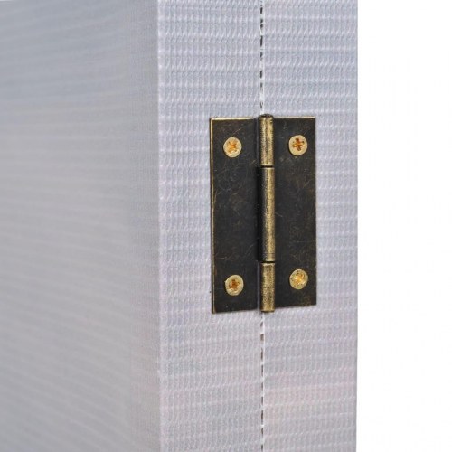 Foldbar rumdeler 160 × 170 cm med sømotiv i lærred