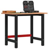 Arbejdsbænk 100x60x81,5 cm massivt bøgetræ rektangulær
