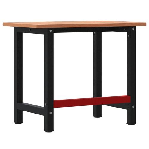 Arbejdsbænk 100x60x81,5 cm massivt bøgetræ rektangulær