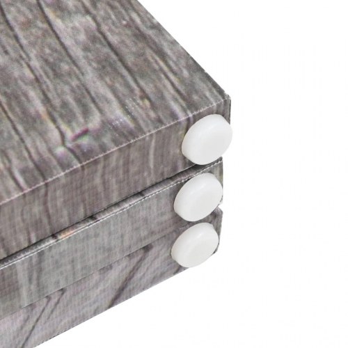 Foldbar rumdeler 160 × 170 cm med sømotiv i lærred