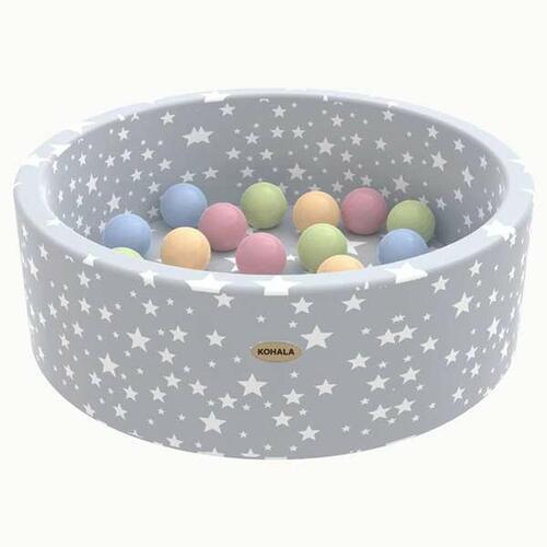 Kohala Baby boldbassin med 100 bolde - 90 × 90 × 30 cm