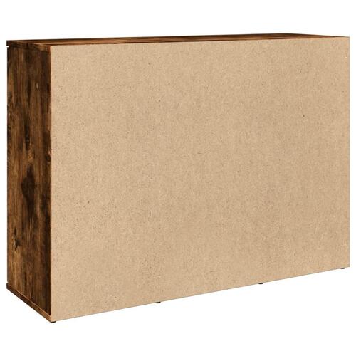 Skænk 90,5x29,5x65 cm konstrueret træ røget egetræsfarve