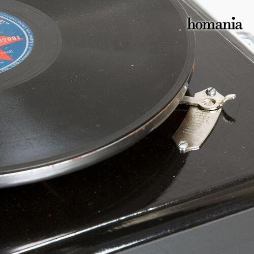 grammofon Firkantet Sort Sølv - Old Style Samling by Homania